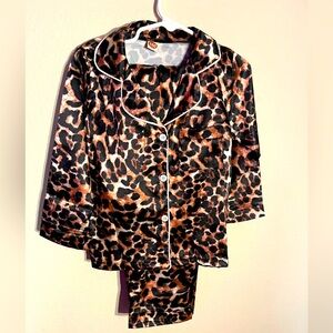 Satin Leopard PJs for Toddlers